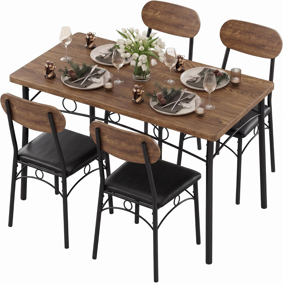 VECELO Dining Table Set