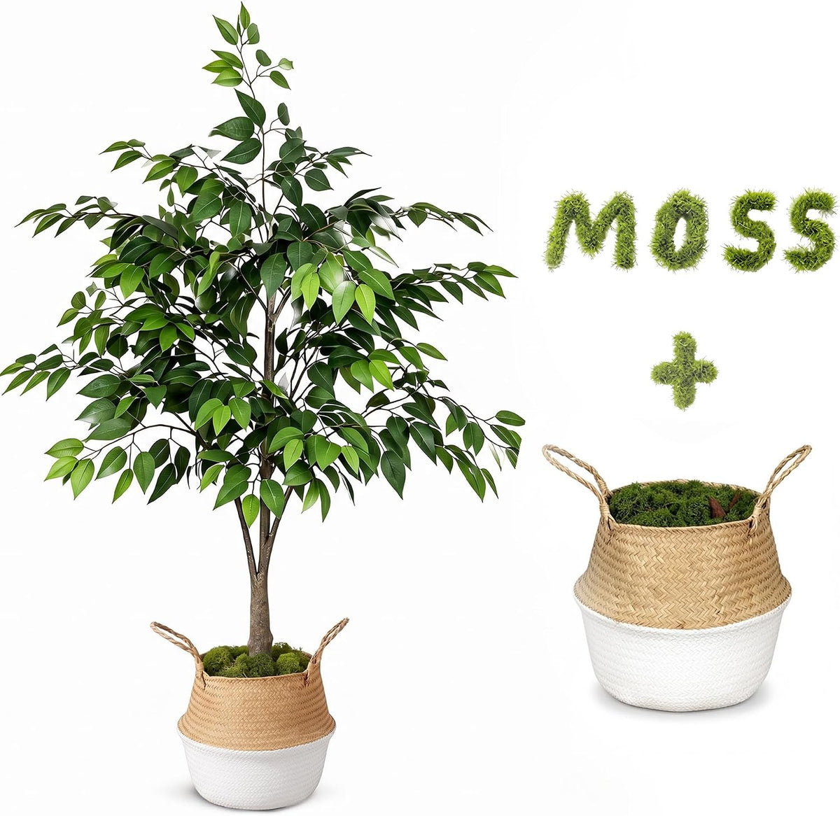 VECELO 5FT Artificial Ficus Tree