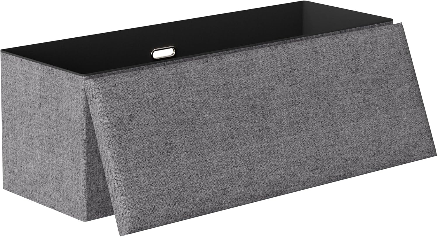 VECELO 43'' Folding Storage Ottoman Bench
