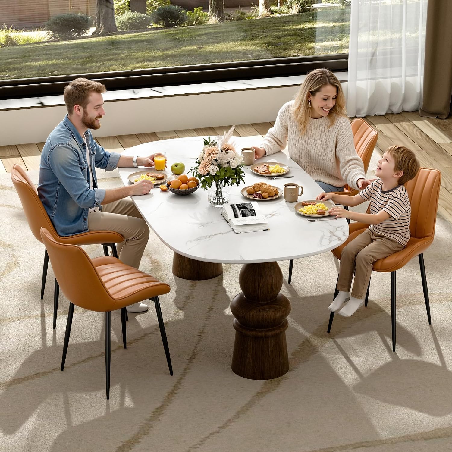 VECELO Dining Chairs Set of 2