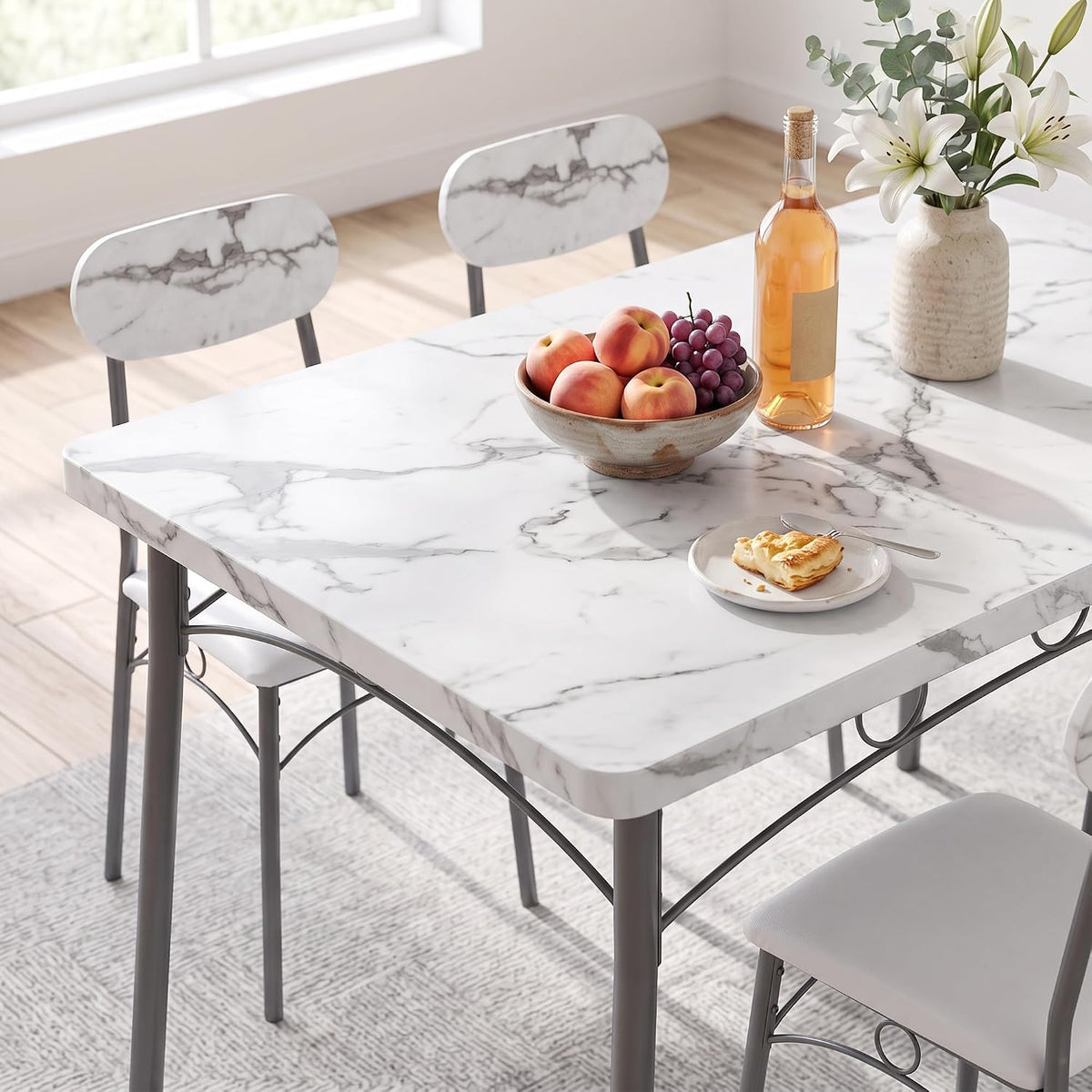 VECELO Dining Table Set