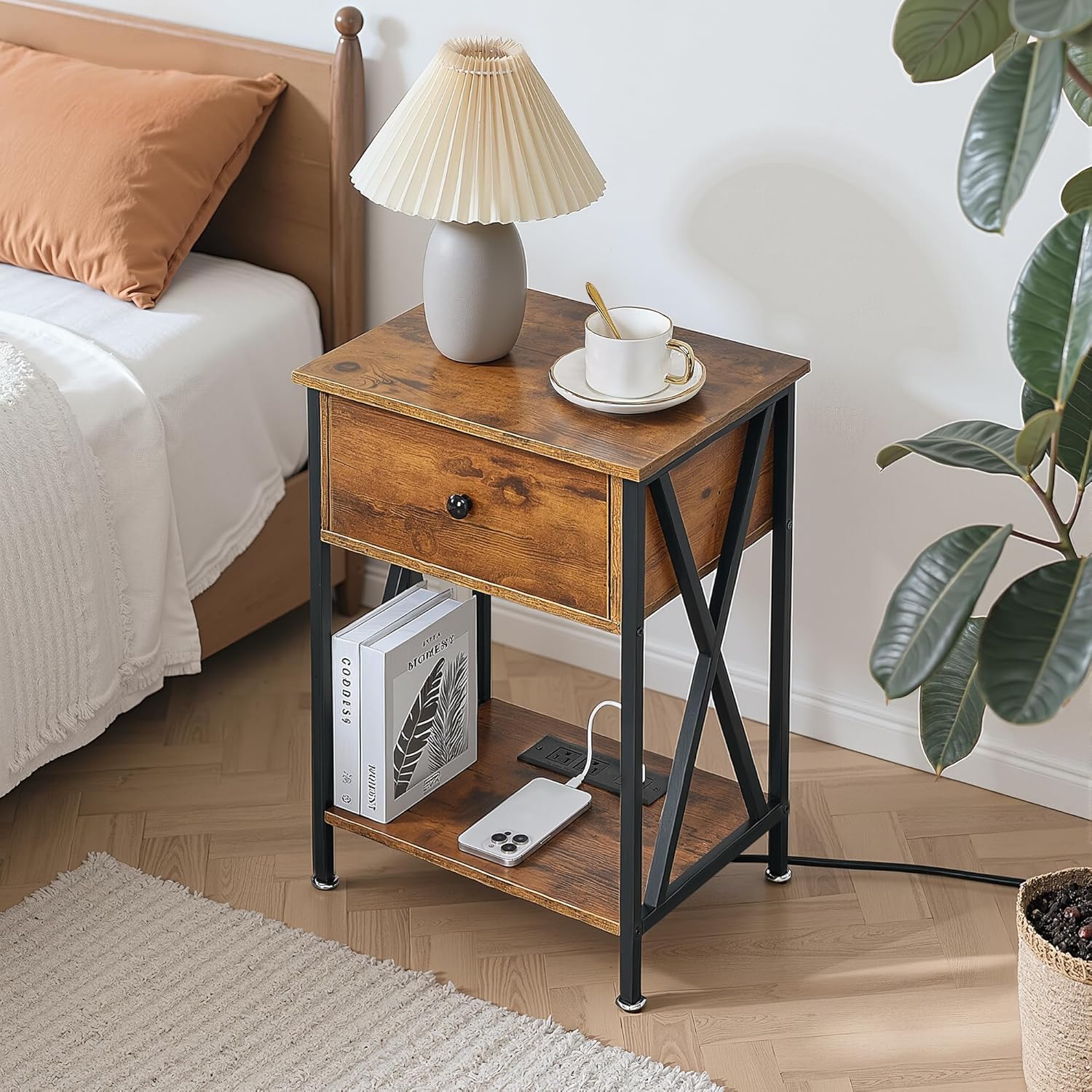 VECELO Nightstand Set of 2