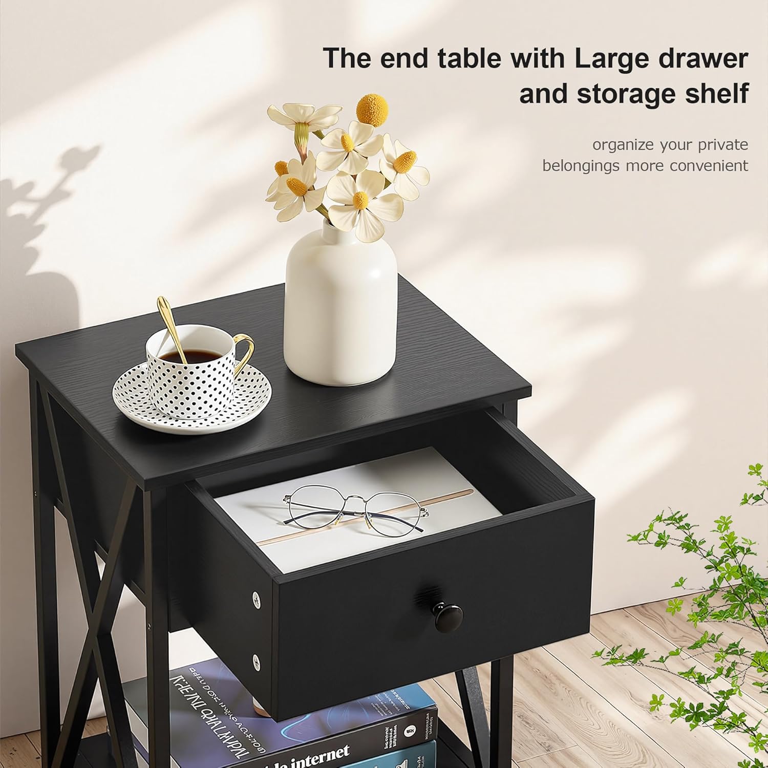 VECELO Nightstand Set of 2