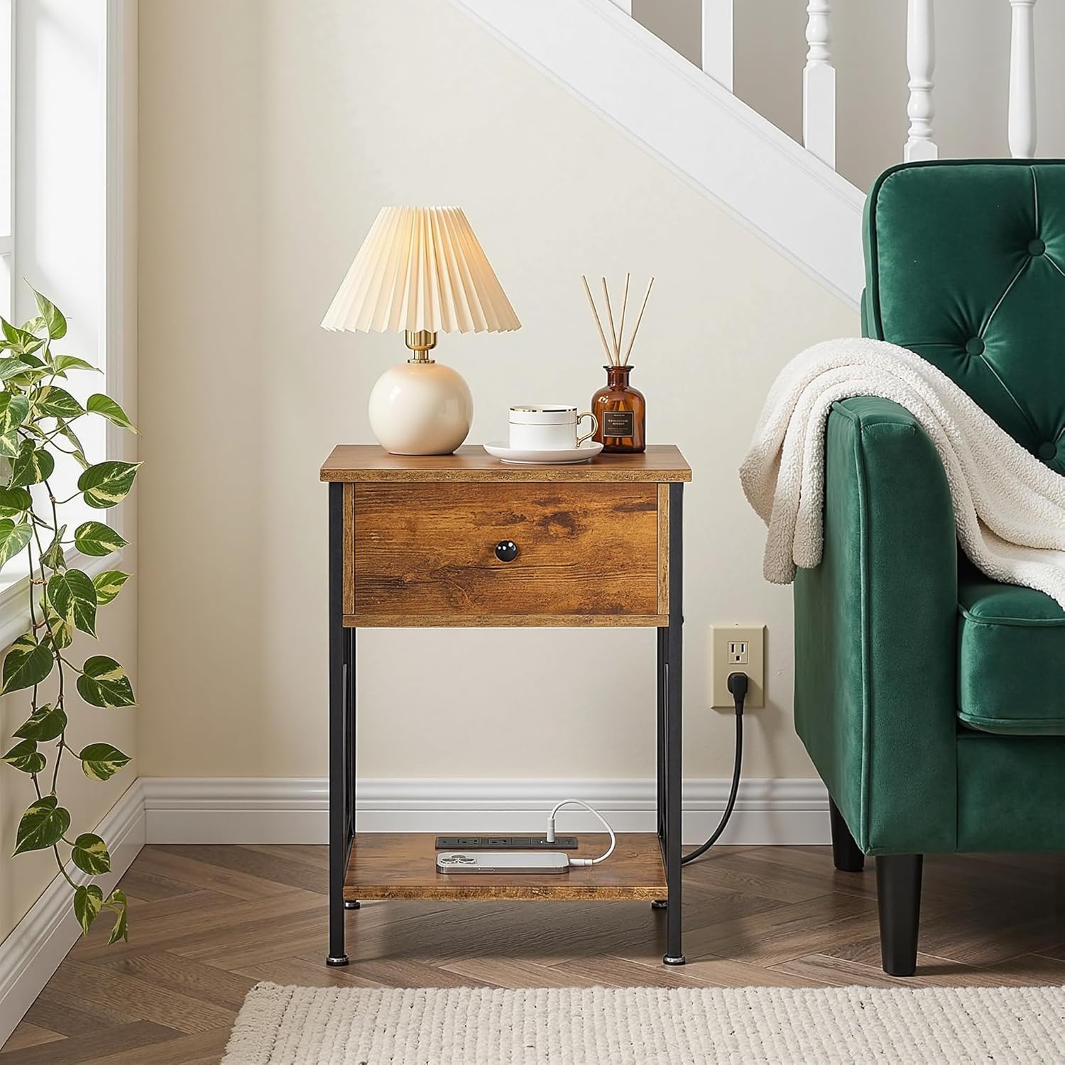 VECELO Nightstand Set of 2