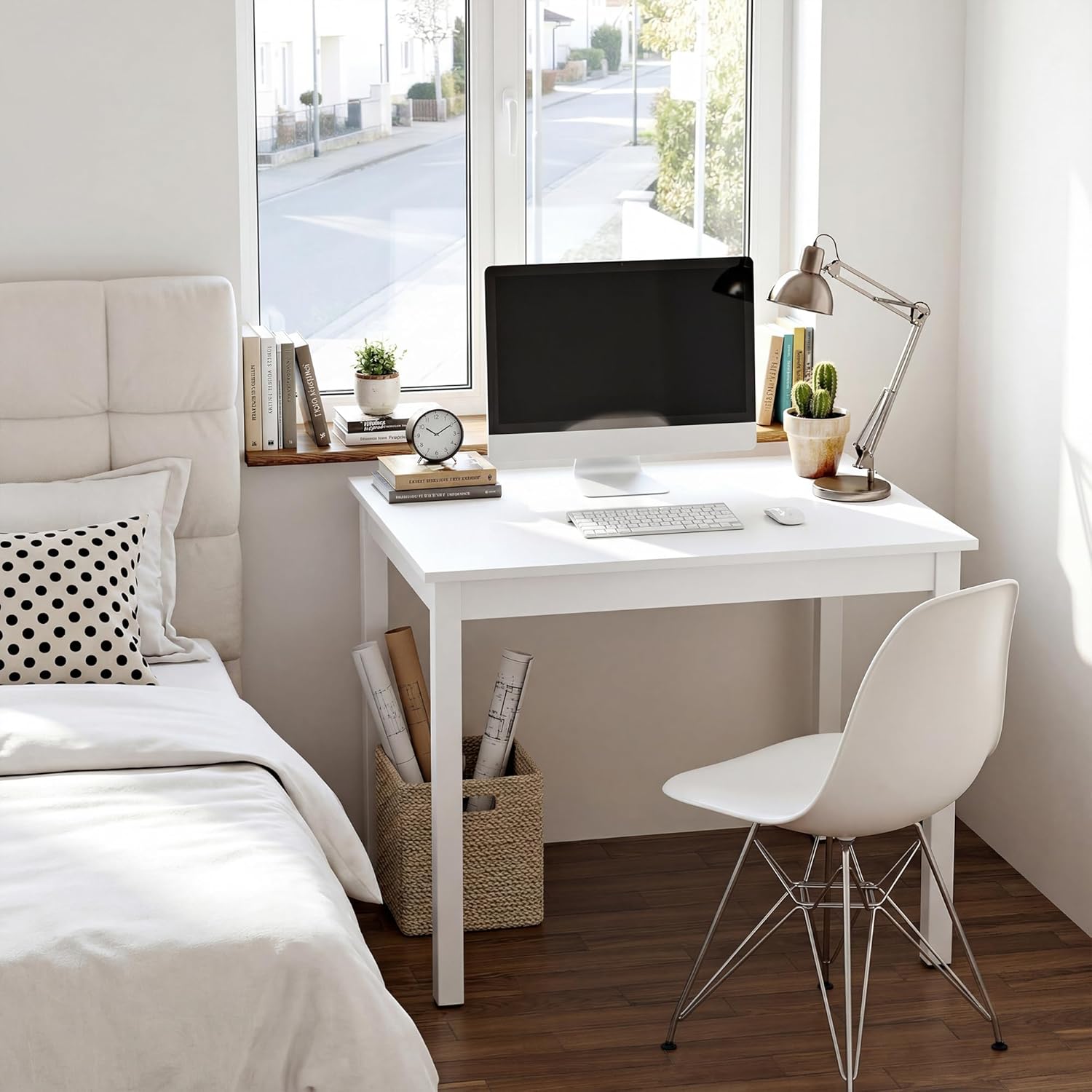 VECELO Square Dining Table for 2-4 People