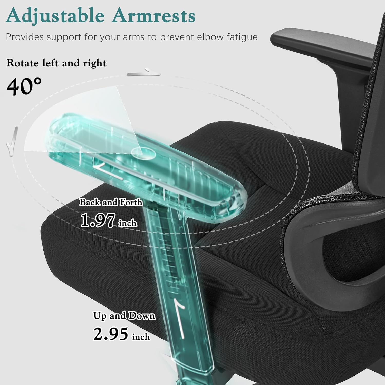 VECELO High Back Ergonomic Office Chair, Big and Tall Mesh Desk Chair with Wheels