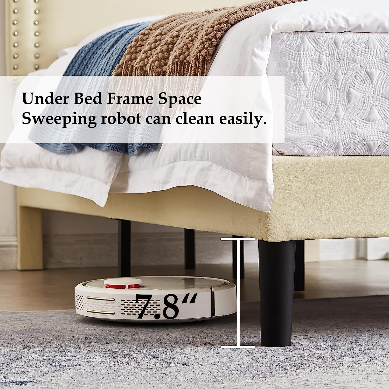 VECELO Modern Platform Bed Frame/Mattress Foundation