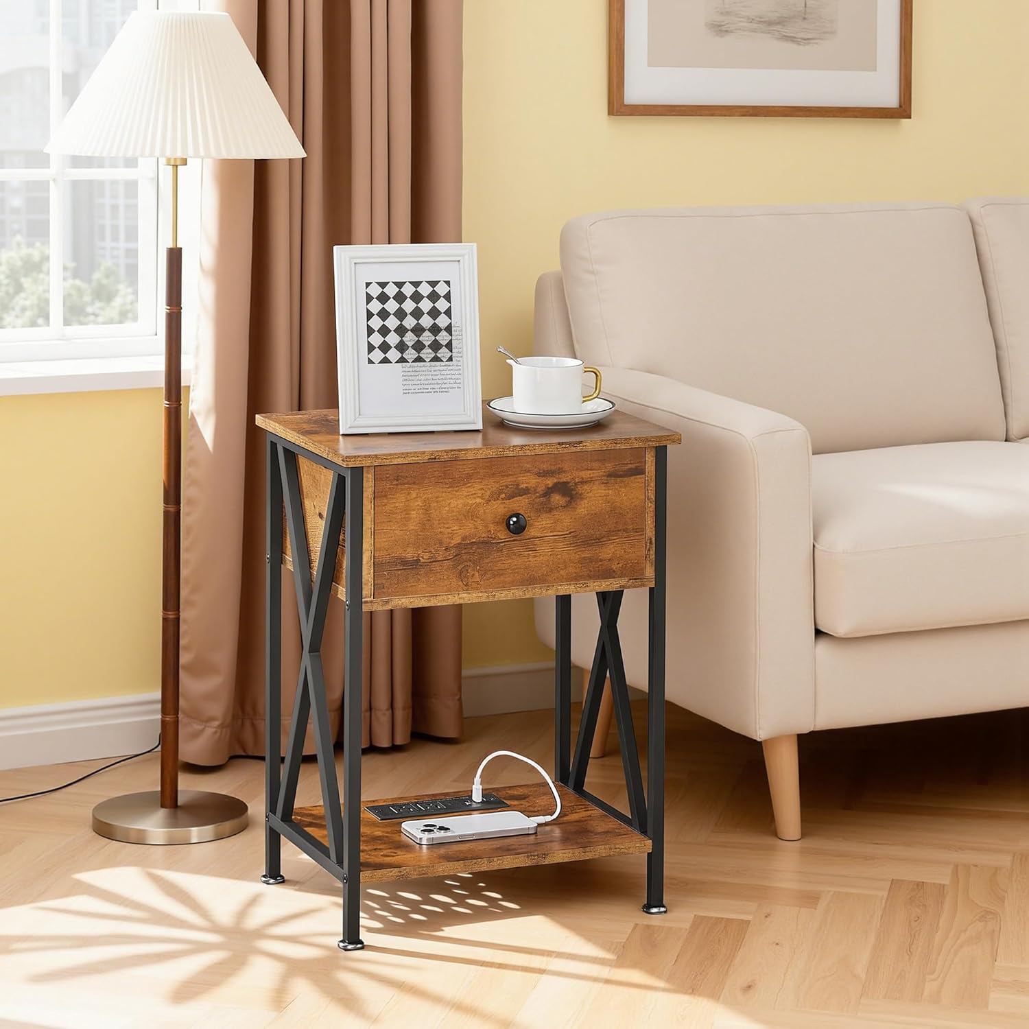 VECELO Nightstand Set of 2