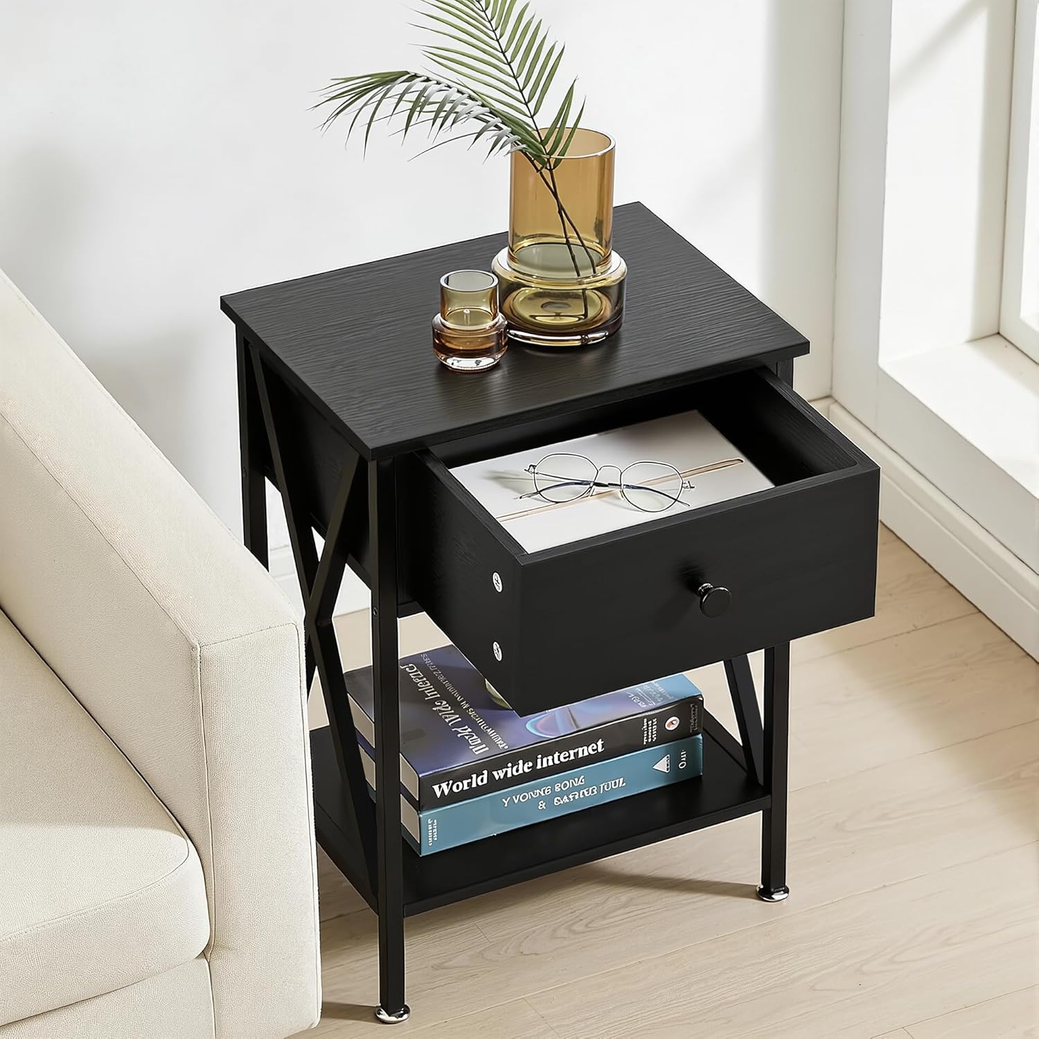 VECELO Nightstand Set of 2