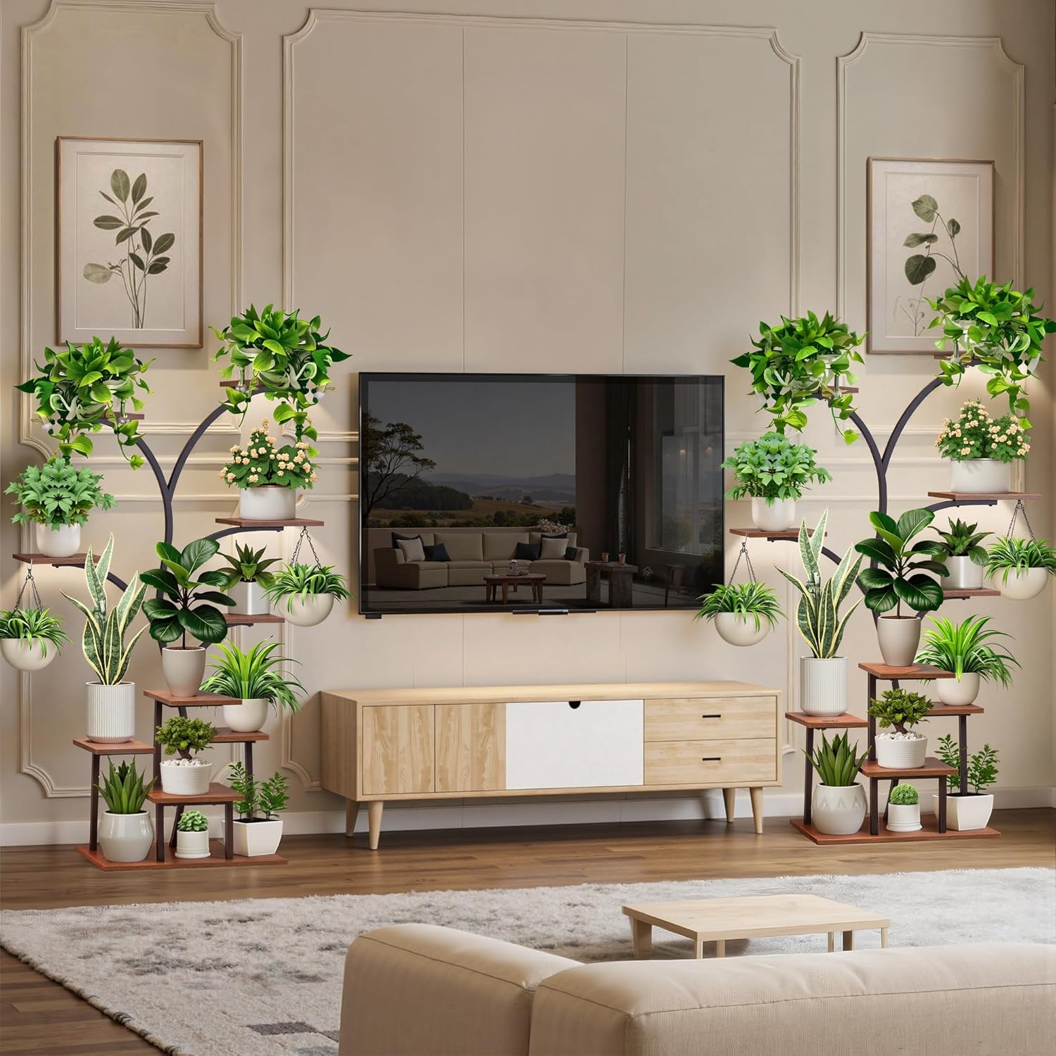 VECELO Plant Stand with Grow Light