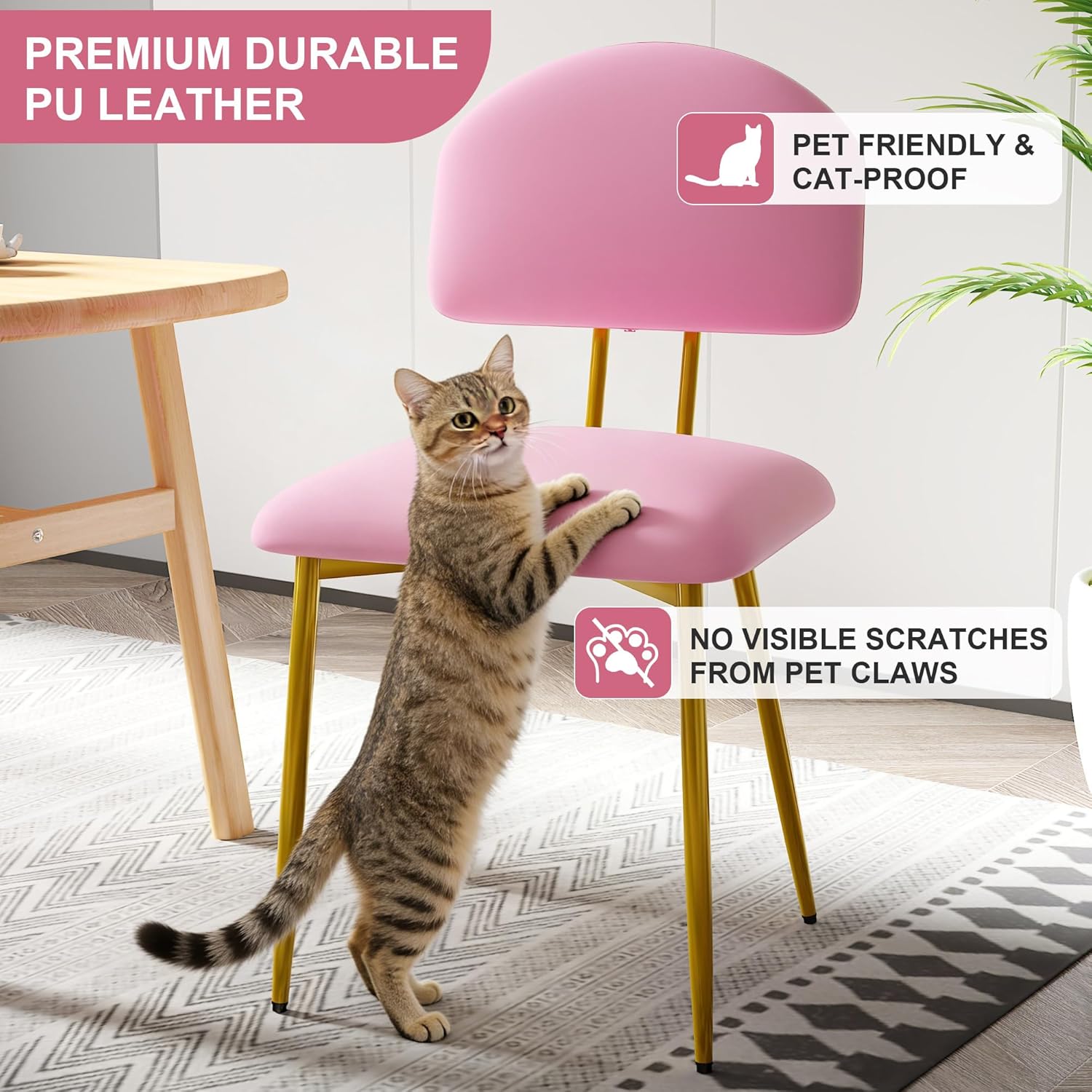 VECELO Dining Chairs Set of 2