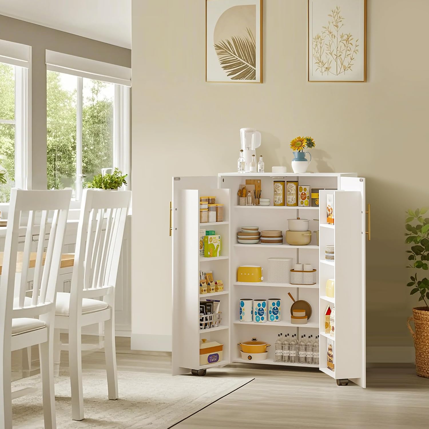 Small pantry storage cabinet sales
