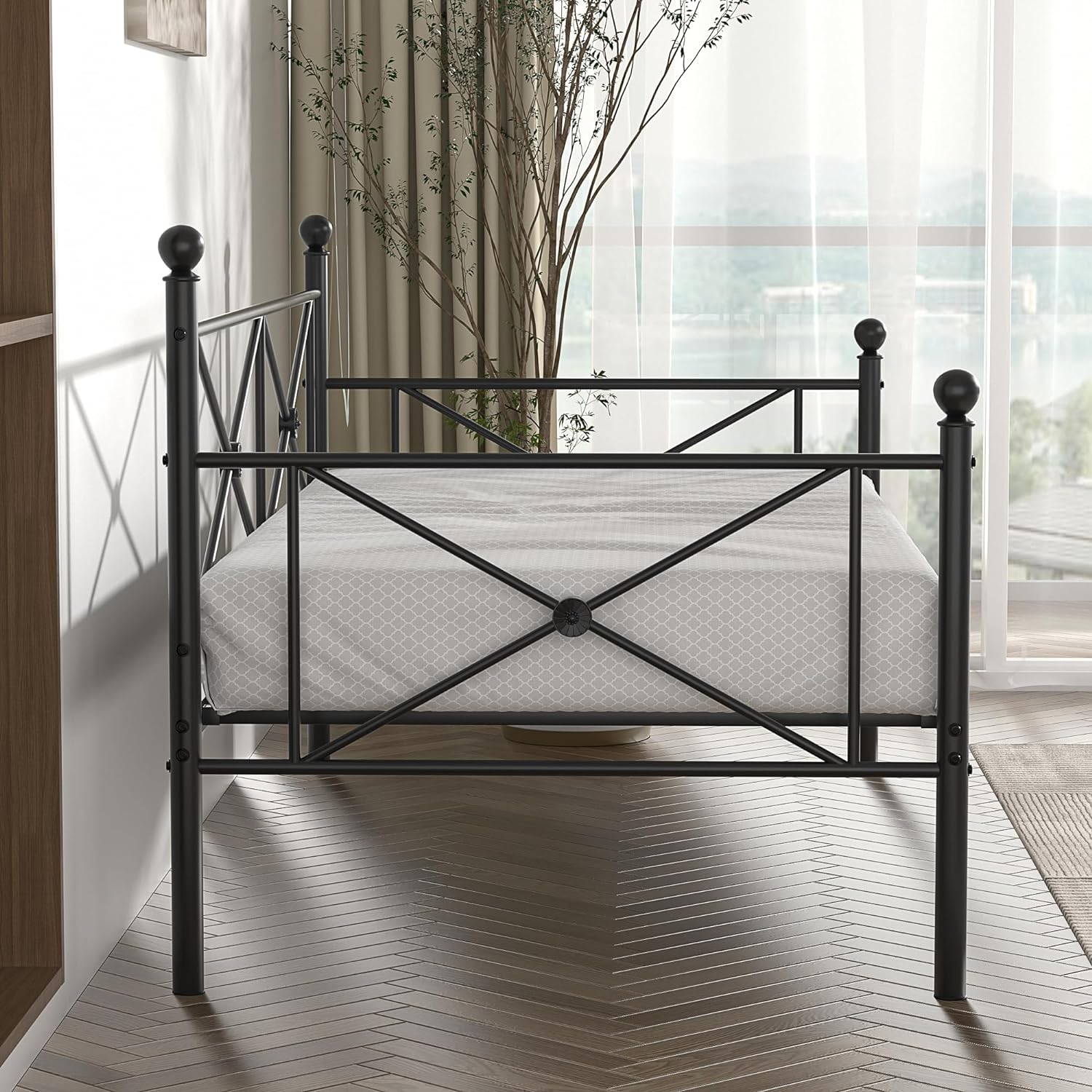 VECELO Twin Daybed with Headboard