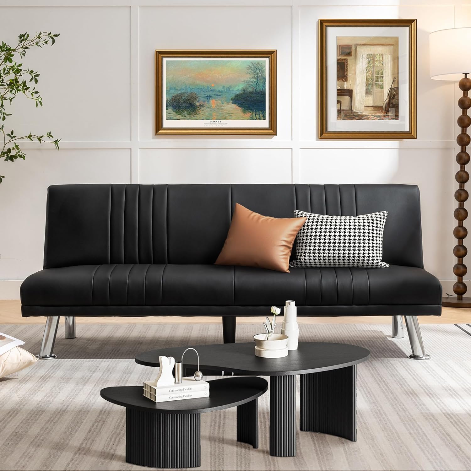VECELO Modern Convertible Sofa Bed/Folding Sleeper Couch