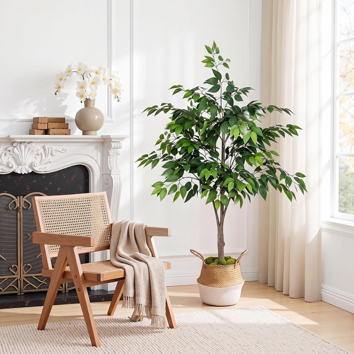 VECELO 5FT Artificial Ficus Tree