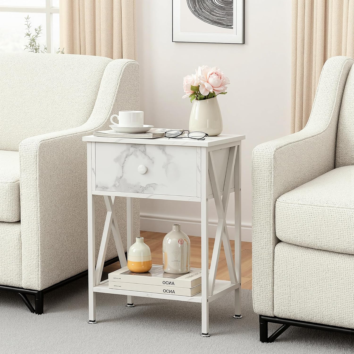 VECELO Nightstand Set of 2