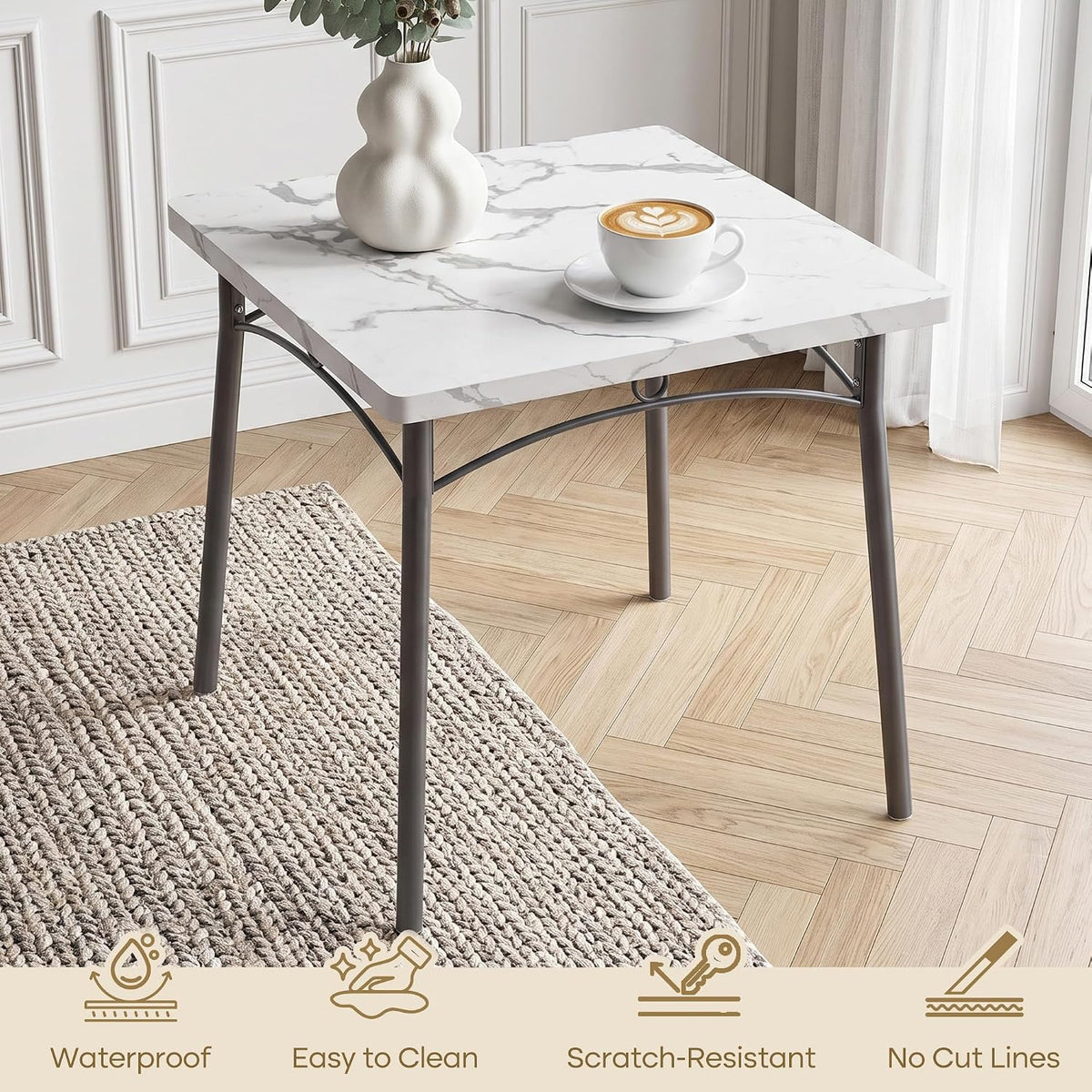 VECELO Dining Table Set