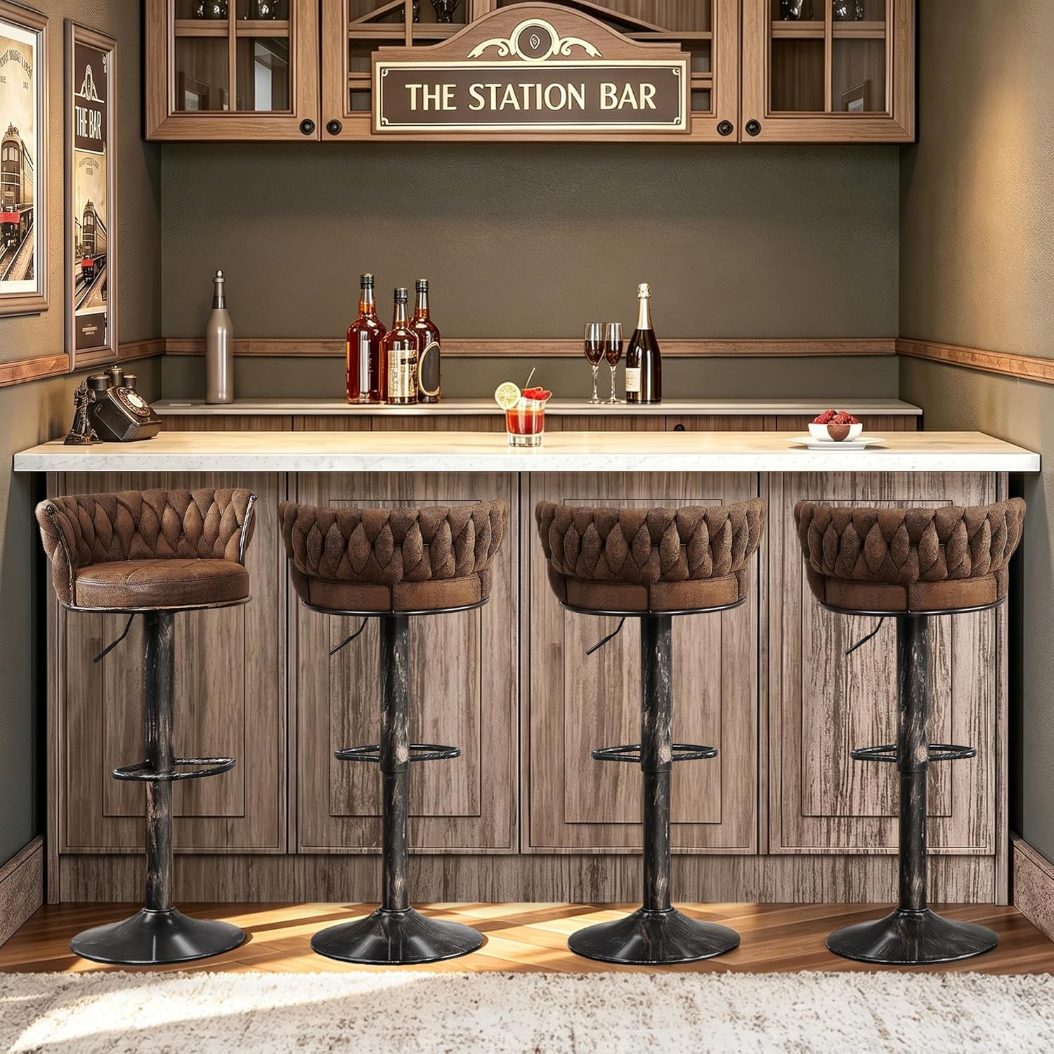 VECELO Bar Stools