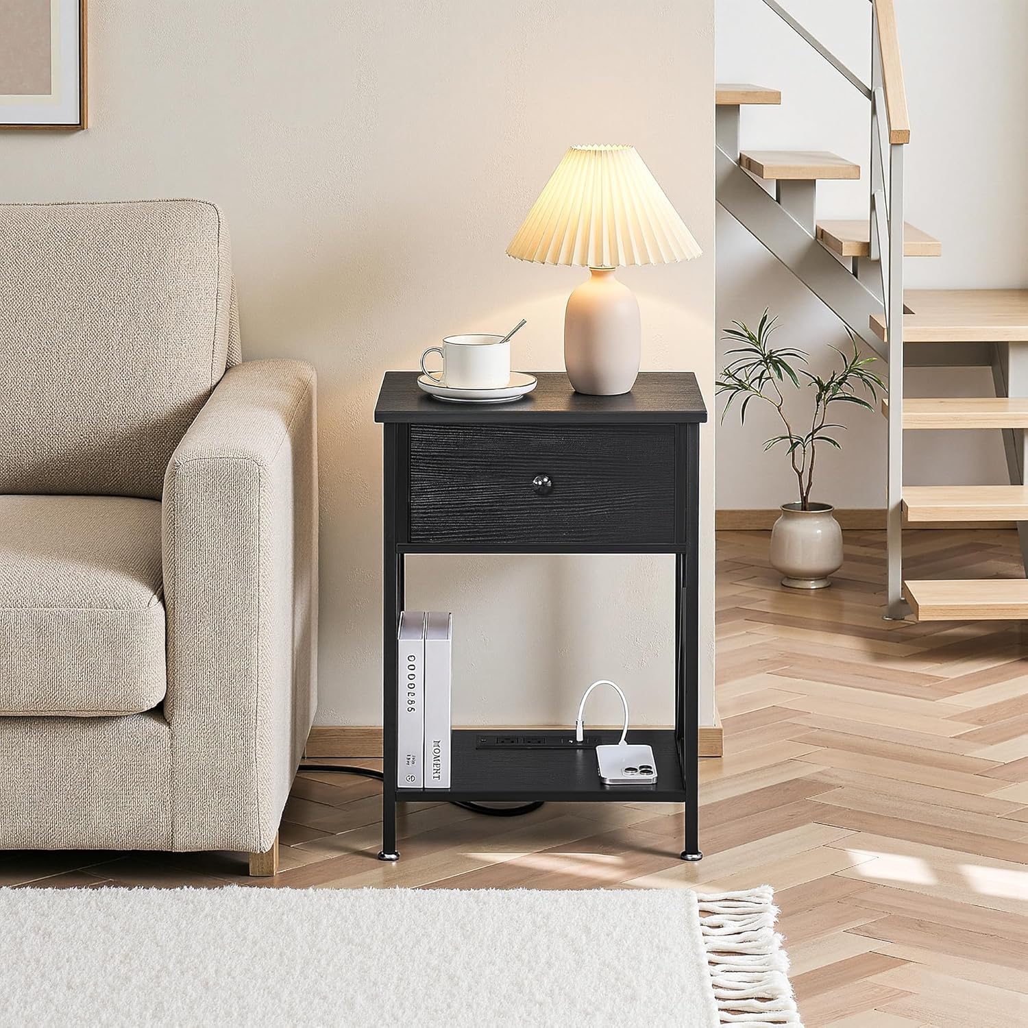 VECELO Nightstand Set of 2