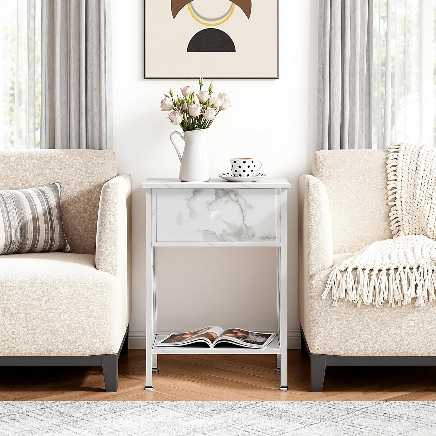 VECELO Nightstand Set of 2