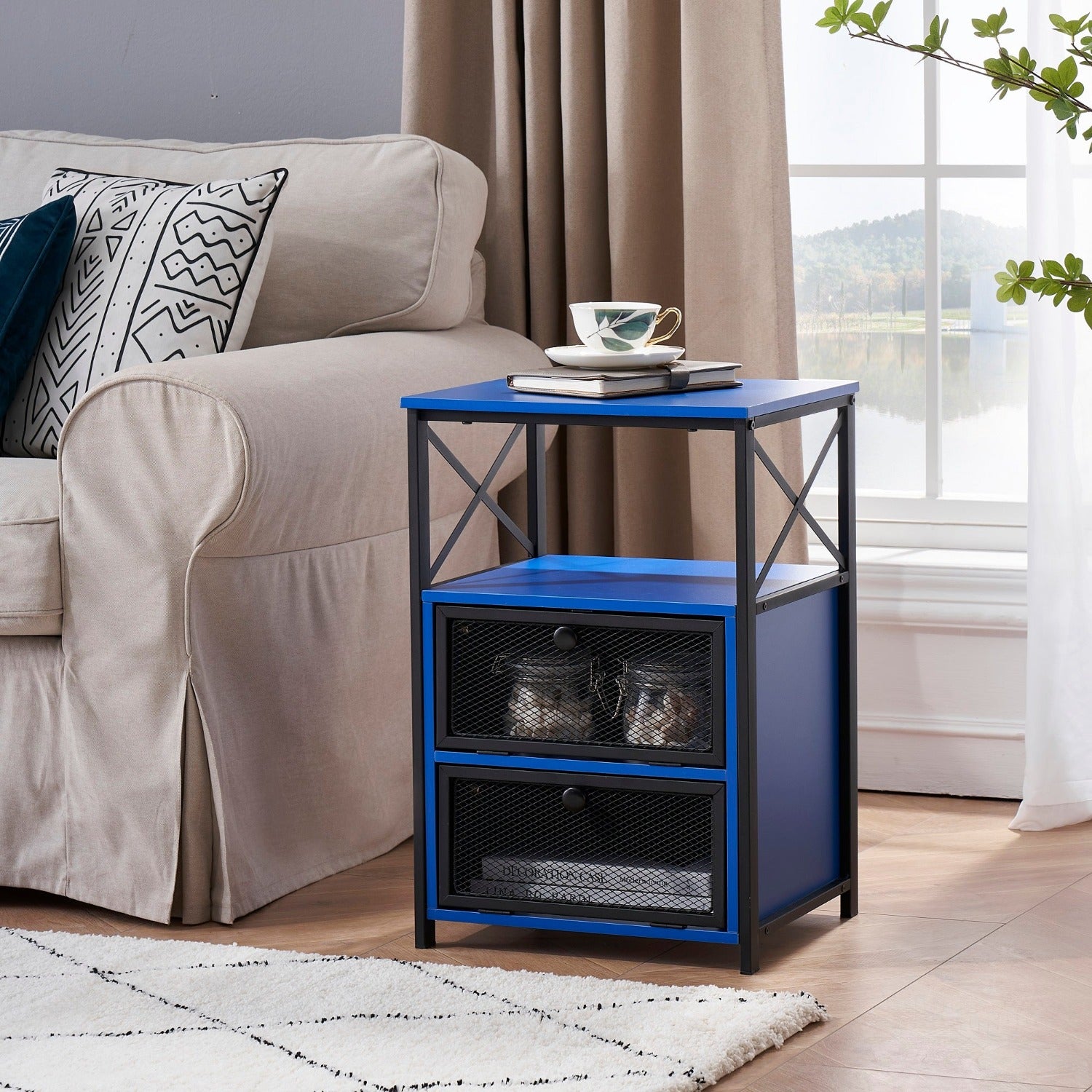  Modern Night Stand/End Side Table 