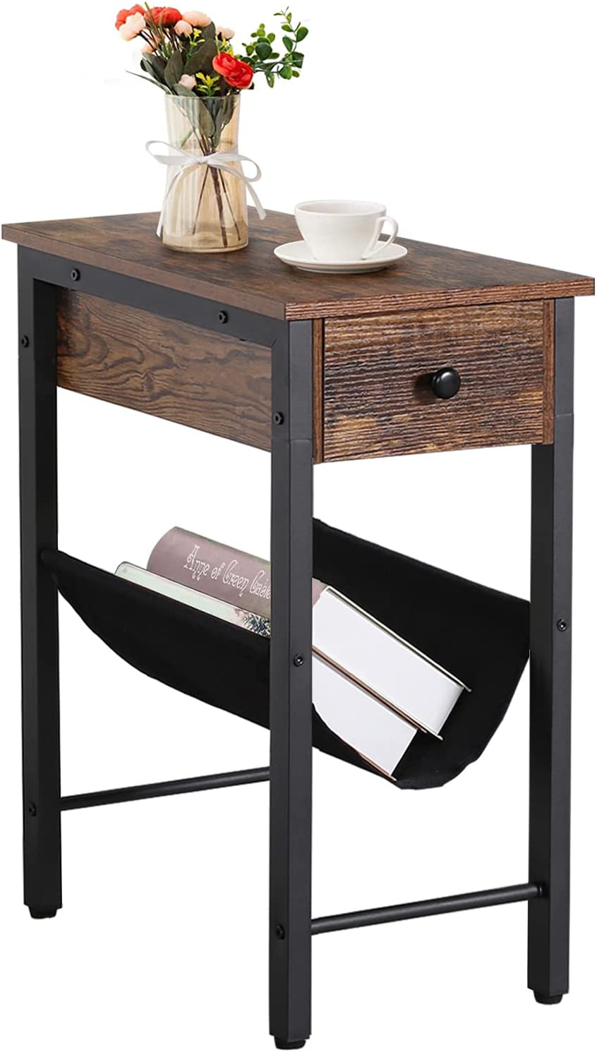 End Side Table/Narrow Nightstand