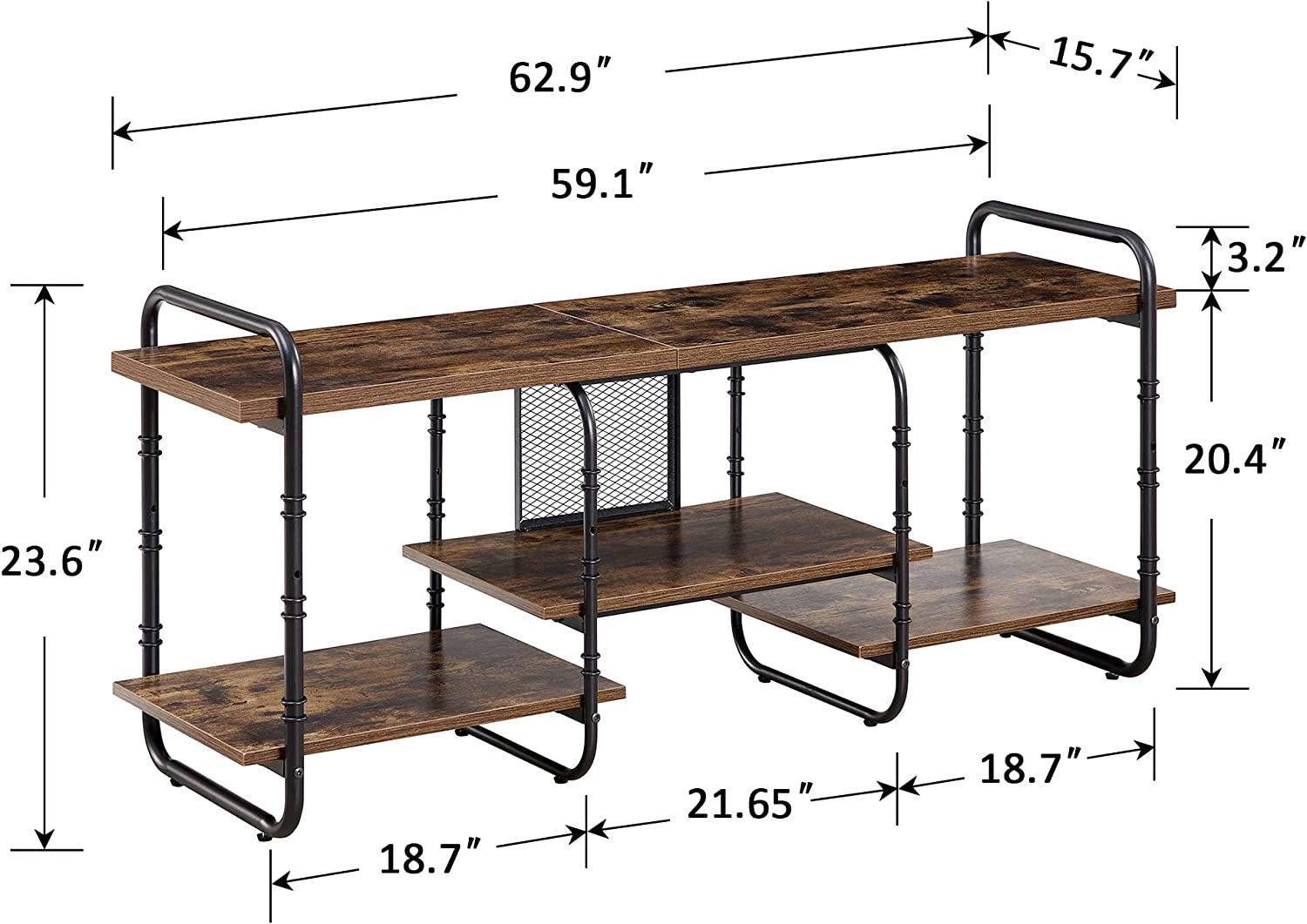 Industrial Television Stand TV Entertainment Center
