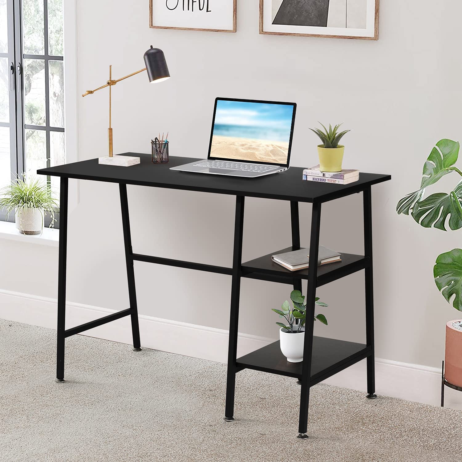Small Gaming Computer Study Desk Laptop Table with Drawer Home Office  Furniture