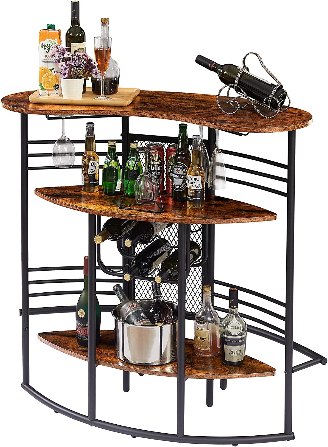 Modern Liquor Cabinet Wine Rack Bar Unit