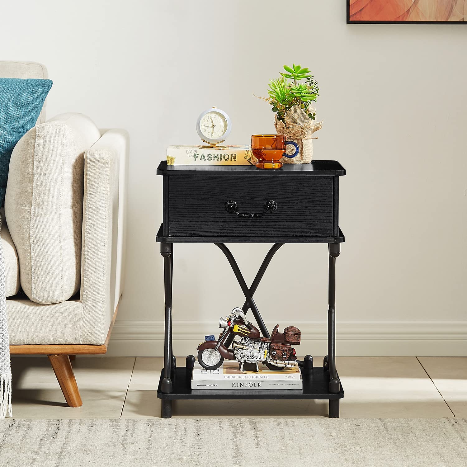 Nightstand End Side Table for Living Room,Bedroom