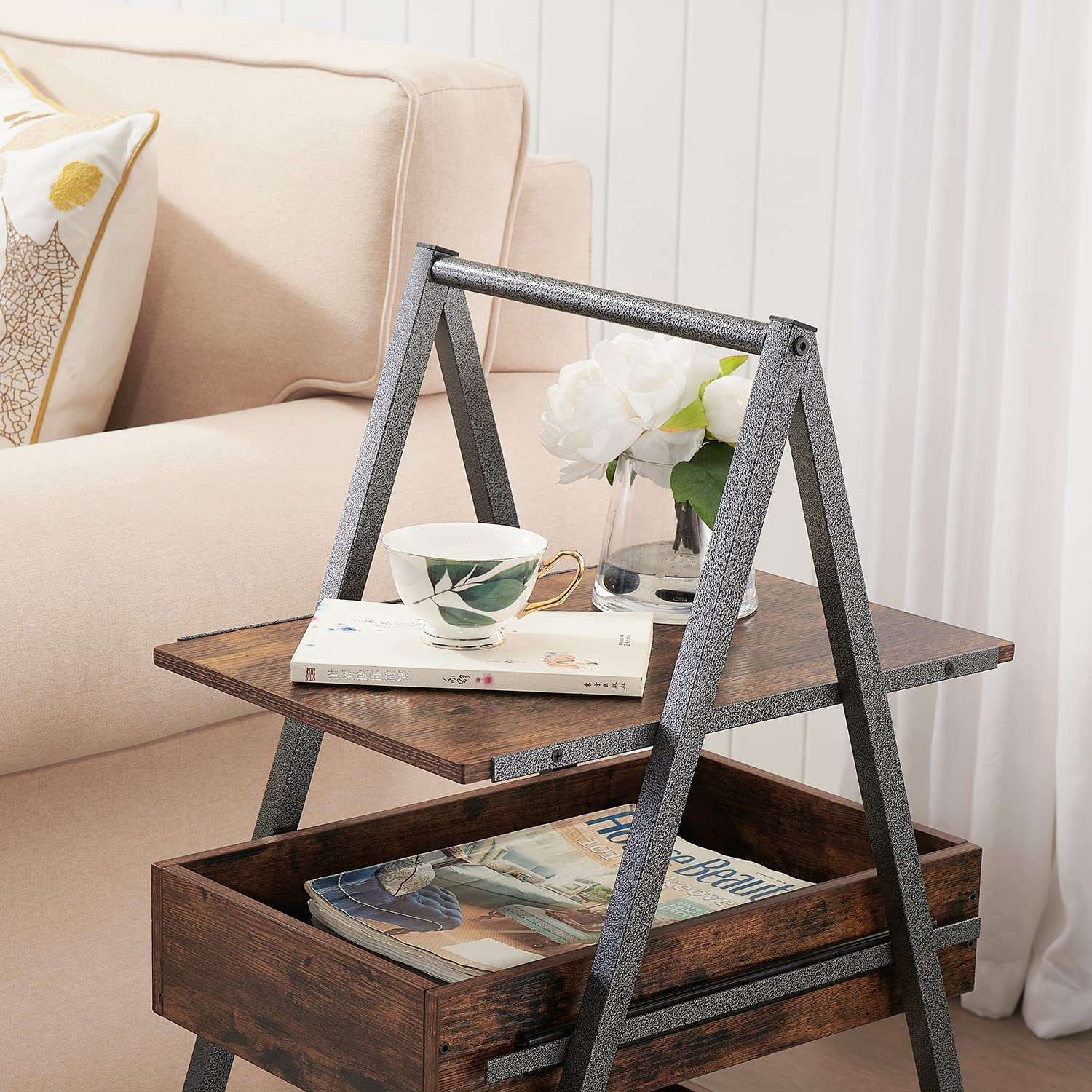 Living room sofa side end snack table tray stand rack sales