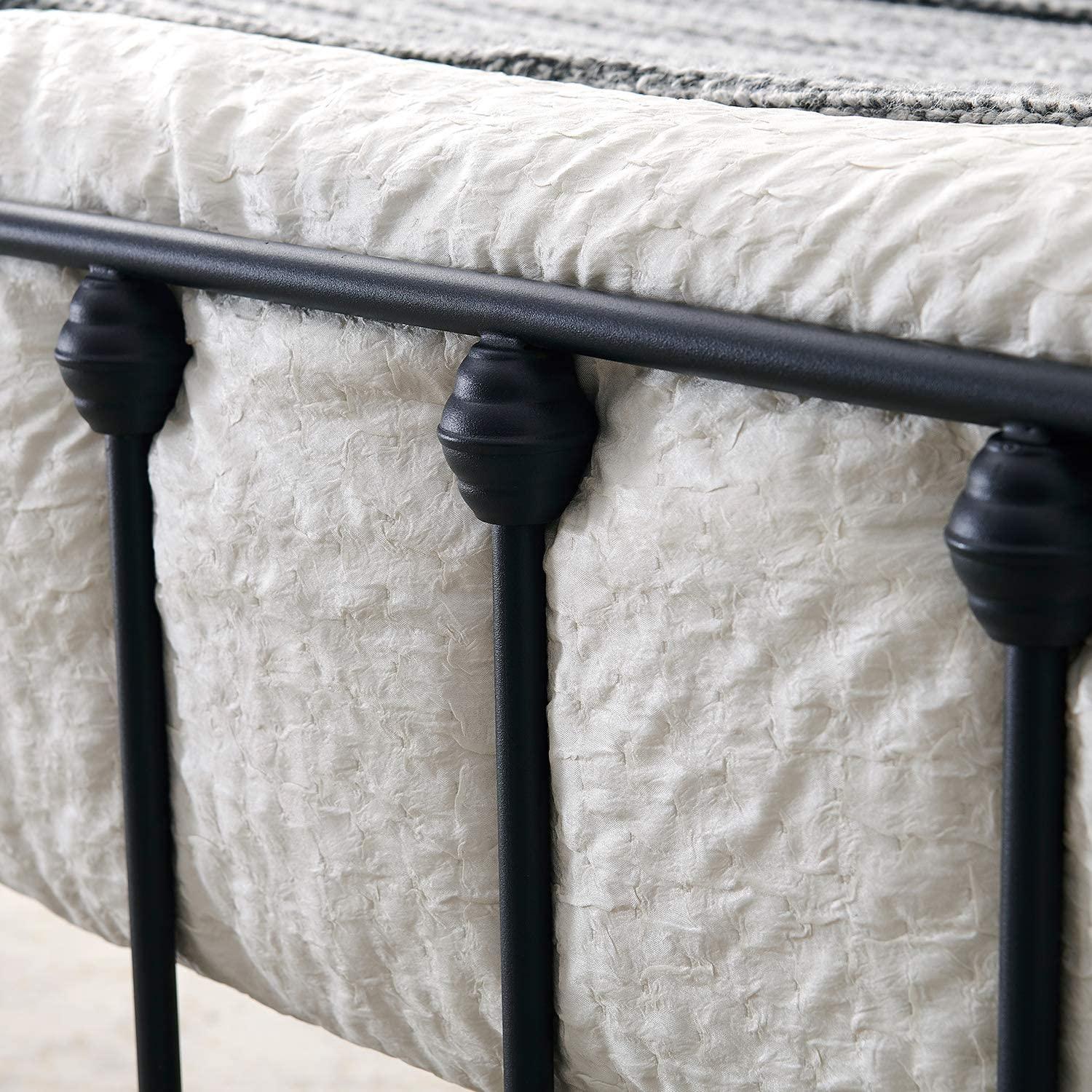 Modern Metal Platform Bed Frame Mattress Foundation with Headboard and Footboard