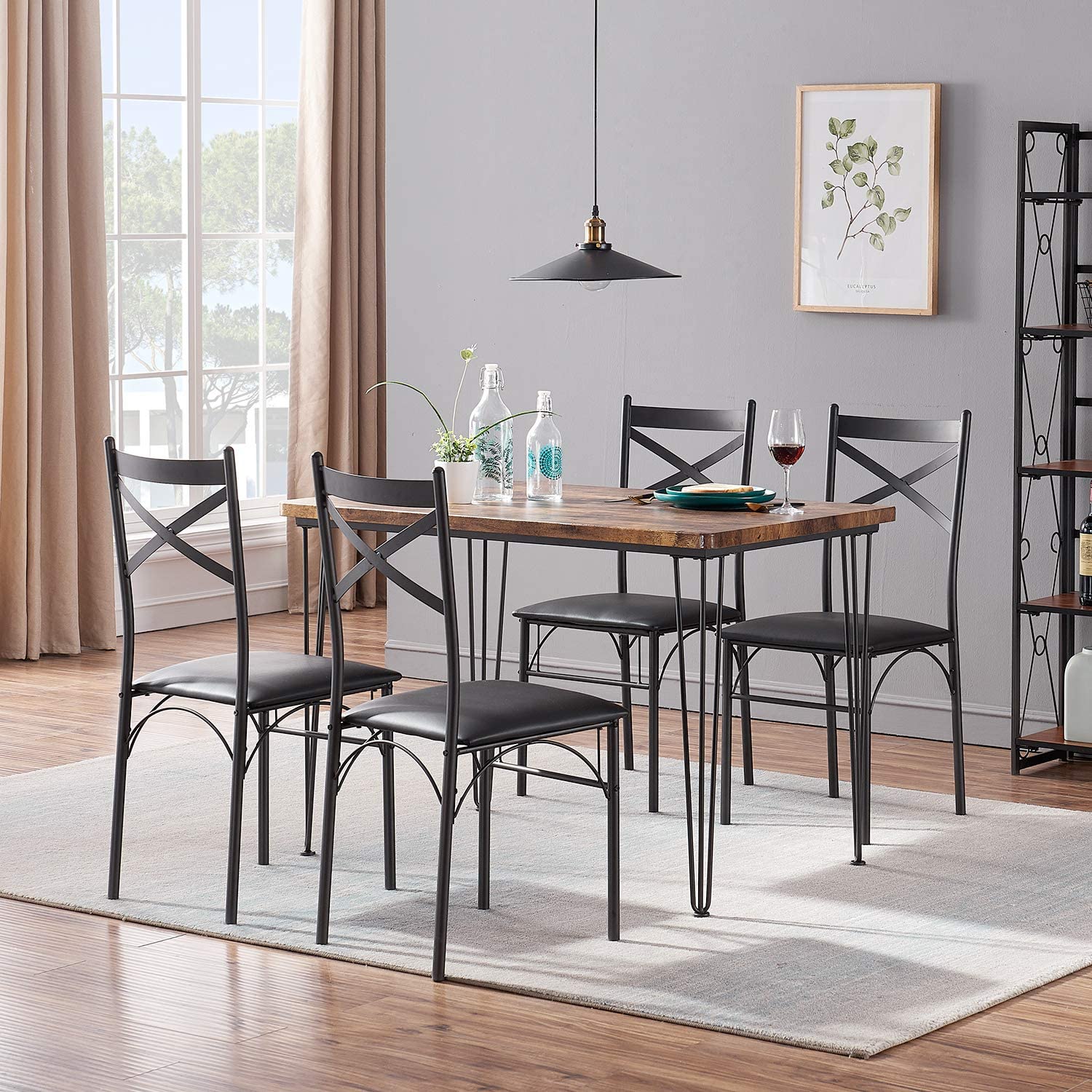 5-Piece Dining Table Set 