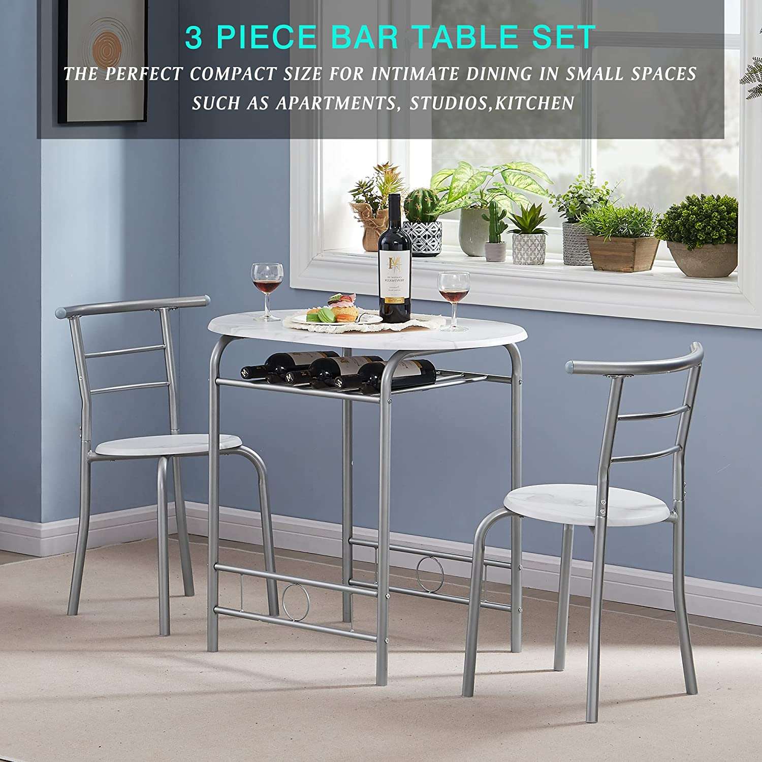 Three piece dining outlet table set
